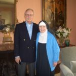 Mother Dolores Hart and brother Don at my home (during her first trip back to Hollywood)