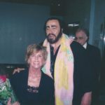 With Pavarotti at Staples Center, 2003
