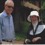Don Robinson and Mother Dolores Hart at the Abbey of Regina Laudis